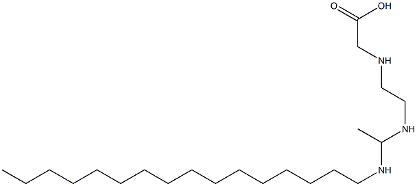 N-[2-[1-(Hexadecylamino)ethylamino]ethyl]glycine,,结构式