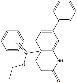  5-Phenyl-2-oxo-7-phenyl-1,2,3,4,4a,5-hexahydroquinoline-4a-carboxylic acid ethyl ester