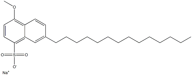 4-Methoxy-7-tetradecyl-1-naphthalenesulfonic acid sodium salt Structure