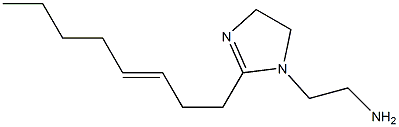 1-(2-アミノエチル)-2-(3-オクテニル)-2-イミダゾリン 化学構造式