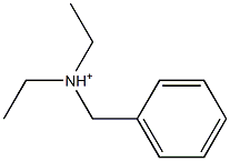 Benzyldiethylaminium Struktur