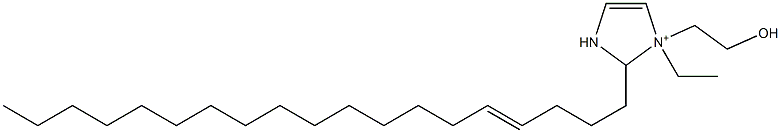 1-Ethyl-1-(2-hydroxyethyl)-2-(4-nonadecenyl)-4-imidazoline-1-ium Structure