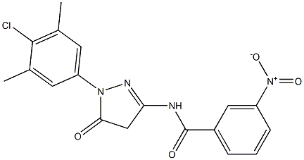  1-(4-Chloro-3,5-dimethylphenyl)-3-(3-nitrobenzoylamino)-5(4H)-pyrazolone