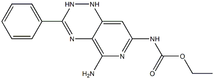 N-[(5-Amino-1,2-dihydro-3-phenylpyrido[3,4-e]-1,2,4-triazin)-7-yl]carbamic acid ethyl ester Structure