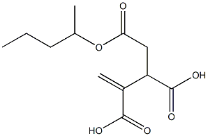 3-ブテン-1,2,3-トリカルボン酸2-ペンチル 化学構造式