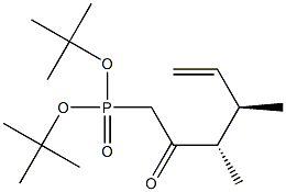 [(3S,4R)-3,4-Dimethyl-2-oxo-5-hexenyl]phosphonic acid di-tert-butyl ester Structure