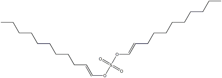 Sulfuric acid di(1-undecenyl) ester Structure