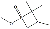 1-Methoxy-2,2,3-trimethylphosphetan-1-one Struktur
