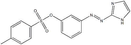 p-Toluenesulfonic acid 3-[(1H-imidazol-2-yl)azo]phenyl ester Struktur