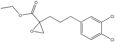 2-[3-(3,4-Dichlorophenyl)propyl]oxirane-2-carboxylic acid ethyl ester Structure