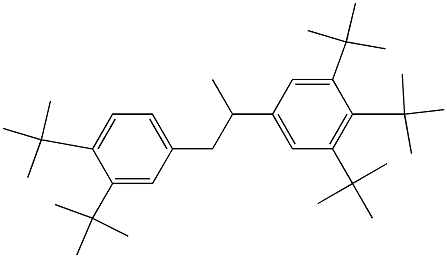 2-(3,4,5-Tri-tert-butylphenyl)-1-(3,4-di-tert-butylphenyl)propane 结构式