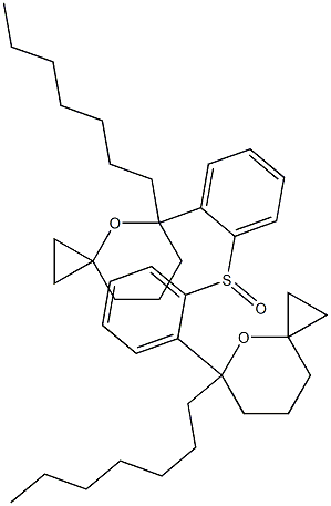 (2-Heptyl-1-oxaspiro[5.2]octan-2-yl)phenyl sulfoxide 结构式