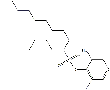 6-ペンタデカンスルホン酸2-ヒドロキシ-6-メチルフェニル 化学構造式