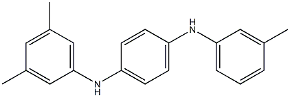 N-(3,5-Dimethylphenyl)-N'-(3-methylphenyl)-p-phenylenediamine 结构式