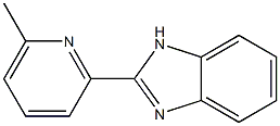 2-(6-メチル-2-ピリジル)-1H-ベンゾイミダゾール 化学構造式