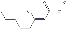  3-Chloro-2-octenoic acid potassium salt