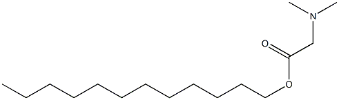 Dodecyl (dimethylamino)acetate,,结构式