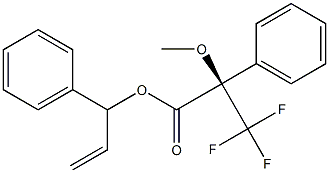 (R)-2-Methoxy-3,3,3-trifluoro-2-phenylpropanoic acid (1-phenyl-2-propenyl) ester Structure