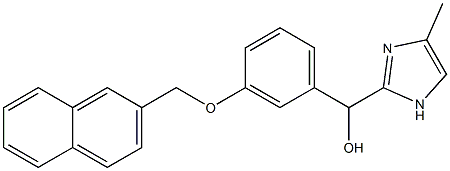 [3-[(2-Naphthalenyl)methoxy]phenyl](4-methyl-1H-imidazol-2-yl)methanol,,结构式