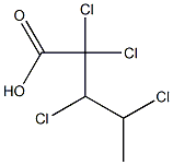 2,2,3,4-Tetrachlorovaleric acid Structure