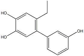 6-Ethyl-1,1'-biphenyl-3,3',4-triol Structure