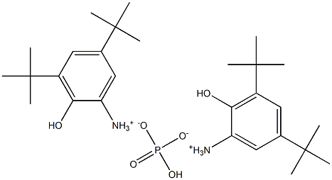 Phosphoric acid 3,5-di-tert-butyl-2-hydroxyphenyldiammonium salt 结构式