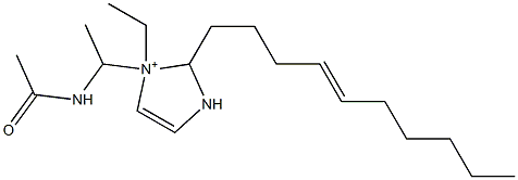 1-[1-(Acetylamino)ethyl]-2-(4-decenyl)-1-ethyl-4-imidazoline-1-ium Structure