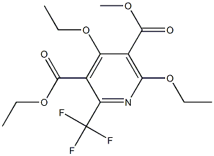 4,6-Diethoxy-2-trifluoromethylpyridine-3,5-dicarboxylic acid 3-ethyl 5-methyl ester