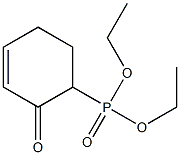 2-Oxo-3-cyclohexenylphosphonic acid diethyl ester 结构式