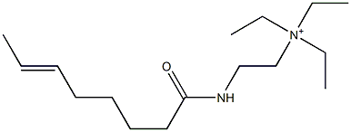 N,N,N-トリエチル-2-(6-オクテノイルアミノ)エタンアミニウム 化学構造式