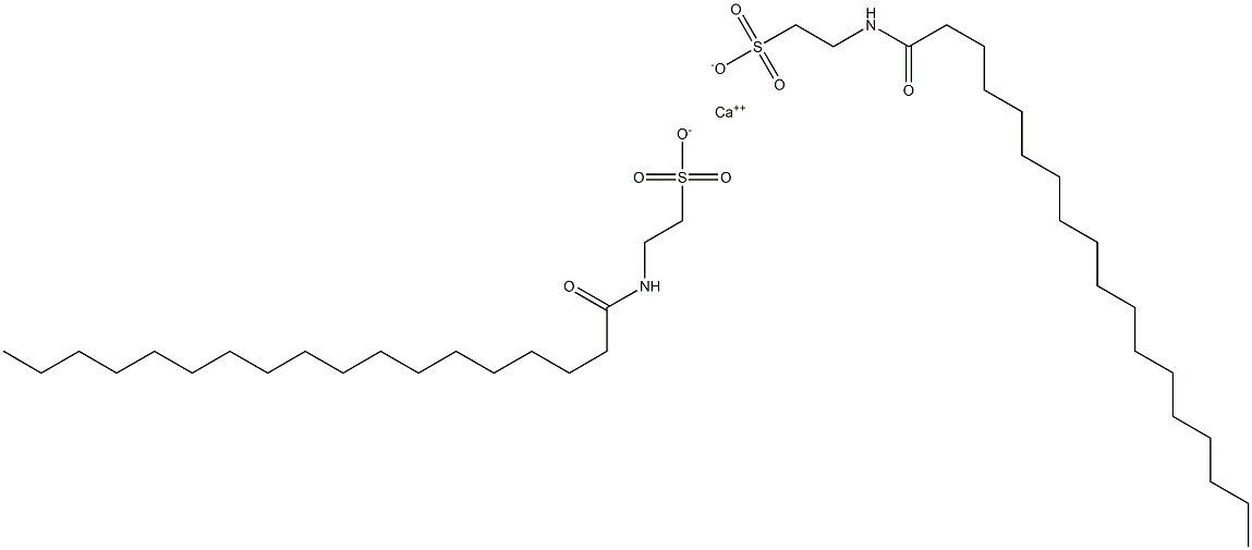 Bis(N-stearoyltaurine)calcium salt,,结构式