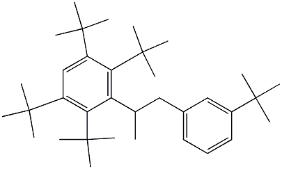 2-(2,3,5,6-Tetra-tert-butylphenyl)-1-(3-tert-butylphenyl)propane Structure