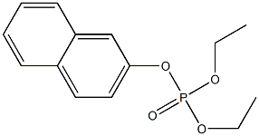 Phosphoric acid (2-naphtyl)diethyl ester Struktur