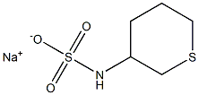 Tetrahydro-2H-thiopyran-3-ylsulfamic acid sodium salt Structure
