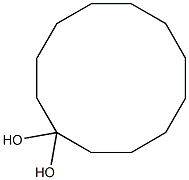 1,1-シクロドデカンジオール 化学構造式
