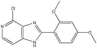 4-Chloro-2-(2,4-dimethoxyphenyl)-1H-imidazo[4,5-c]pyridine Structure