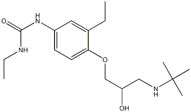 1-Ethyl-3-[3-ethyl-4-[2-hydroxy-3-[tert-butylamino]propoxy]phenyl]urea