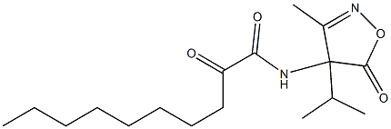 3-Methyl-4-isopropyl-4-[(1,2-dioxodecyl)amino]isoxazol-5(4H)-one