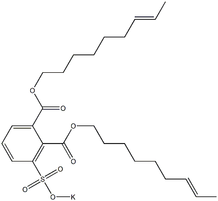 3-(Potassiosulfo)phthalic acid di(7-nonenyl) ester Structure