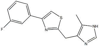 4-(3-Fluorophenyl)-2-(5-methyl-1H-imidazol-4-ylmethyl)thiazole