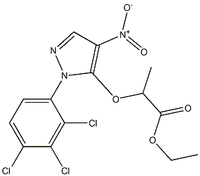 2-[[1-(2,3,4-Trichlorophenyl)-4-nitro-1H-pyrazol-5-yl]oxy]propionic acid ethyl ester