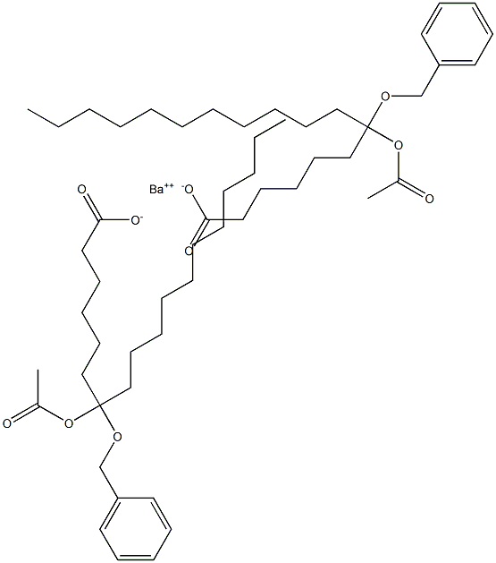 Bis(7-benzyloxy-7-acetyloxystearic acid)barium salt|