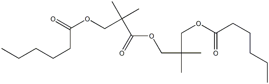 3-ヘキサノイルオキシ-2,2-ジメチルプロピオン酸3-ヘキサノイルオキシ-2,2-ジメチルプロピル 化学構造式