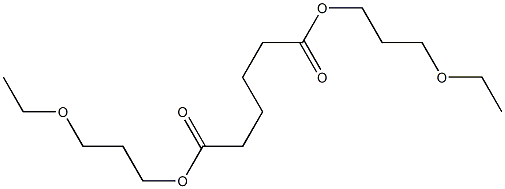 ヘキサン二酸ビス(3-エトキシプロピル) 化学構造式