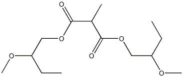 エタン-1,1-ジカルボン酸ビス(2-メトキシブチル) 化学構造式