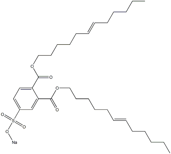 4-(Sodiosulfo)phthalic acid di(6-dodecenyl) ester Structure