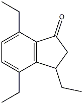 3,4,7-Triethylindan-1-one Structure