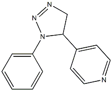 1-Phenyl-5-(4-pyridyl)-4,5-dihydro-1H-1,2,3-triazole,,结构式