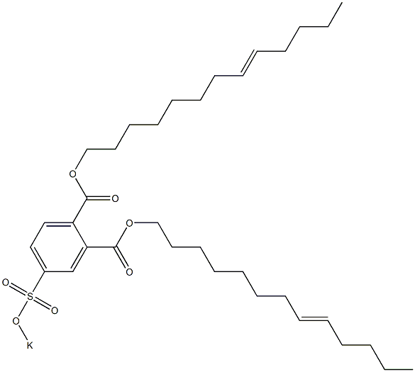 4-(Potassiosulfo)phthalic acid di(8-tridecenyl) ester 结构式