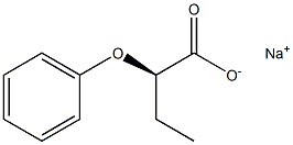 [R,(+)]-2-Phenoxybutyric acid sodium salt Struktur